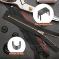 thumbnail image 4 of #5 Cremallera Deslizador Retenedores Kit, 200uds Superior Tapones y 100uds Inferior Topes para Bolsos Abrigos Chaquetas Extremo cerrado Cremalleras Reemplazo, Metálico Negro, 4 of 7