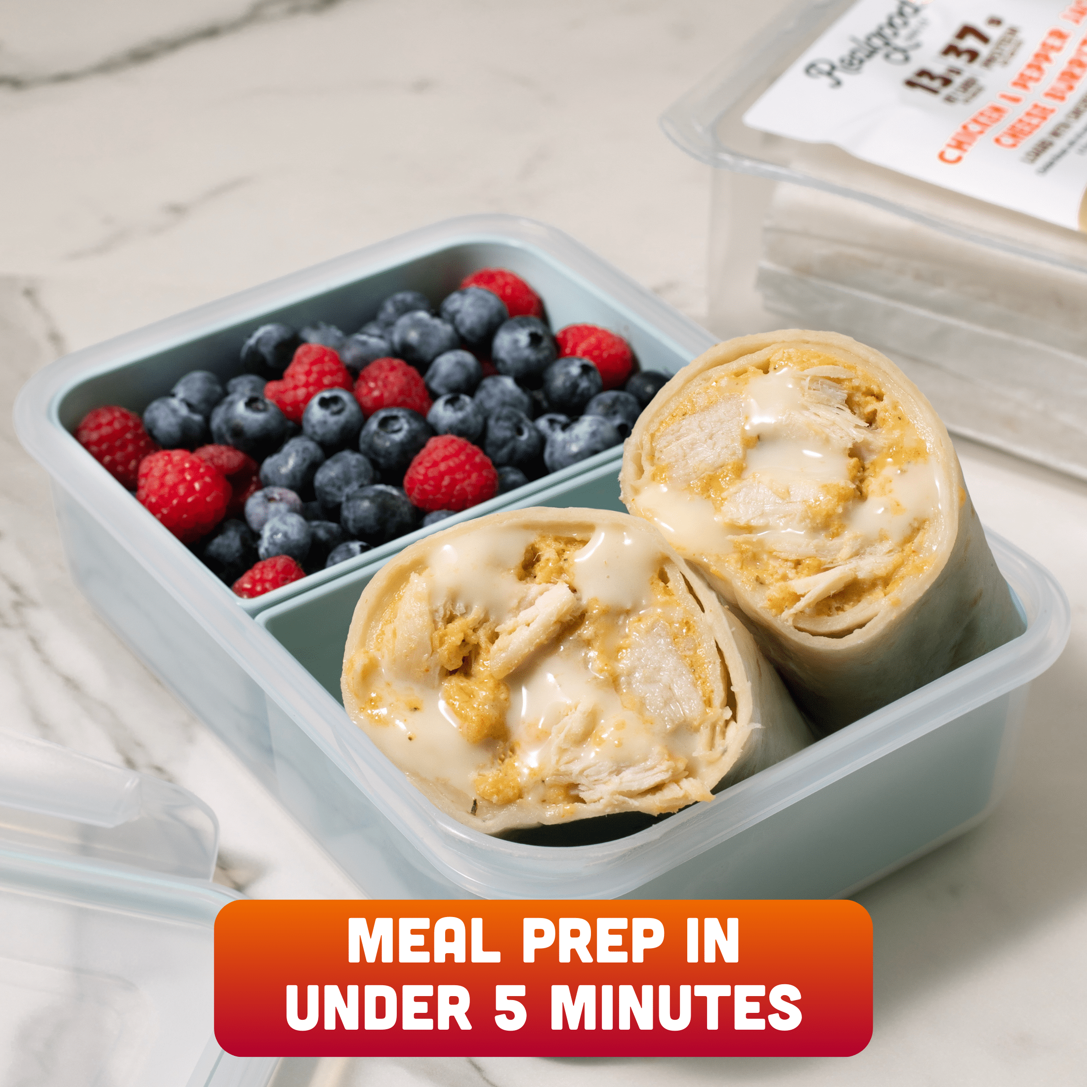 Realgood Foods Co. 3 Cheese Burritos, 3 Count, 15 oz (Refrigerated)