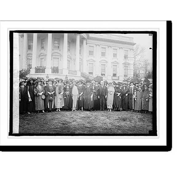 Historic Print, Mrs. Coolidge & members of Pi Beta Phi, 4/11/24, 16" x 20"