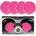 thumbnail image 1 of Yazoeia 4 PCS Bling Car Cup Coaster, 2.75 Inch Anti-Slip Anti-Scratch Cup Holder Insert Coaster, Sparkling Crystal Rhinestone Auto Cup Mat, Universal Interior Car Accessories (Rose Red), 1 of 6