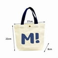 thumbnail image 5 of Canvas Bag Women's Small Cloth Bag Work Bag Korean Version Tote Bag Commuting Cloth Bag Bag Bento Bag, 5 of 6