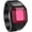 Black Magenta, variant on Square Stone Signet Ring for Men, Stainless Steel Colorful Cut Gem Statement Rings, Gold Silver Black Tone Available