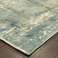 thumbnail image 2 of 3â€™ x 10â€™ Blue and Gray Abstract Splash Indoor Runner Rug, 2 of 3