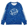 thumbnail image 4 of Byoo Toddler Girls Football Sweatshirt Long Sleeve Pullover Top Sports Casual Sweatshirts, 4 of 4