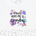 thumbnail image 4 of Inktastic Please Pass Me to Grandma with Flowers Girls Baby Dress, 4 of 5