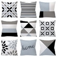 thumbnail image 4 of Decodeary Geometric Cushion Cover Home Decor Sofa Pillow Cases Peach Skin No.04 1Set, 4 of 6