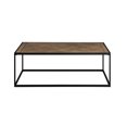 thumbnail image 2 of DeeHome Contemporary Decorative Parquet-Top Rectangle Coffee Table – Parquet Veneer, 2 of 6