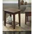 thumbnail image 2 of Bowery Hill Transitional Wood End Table with Bottom Shelf in Cherry Brown, 2 of 2
