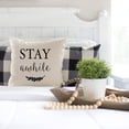 thumbnail image 5 of Welcome to Our Porch Stay Awhile Pillow Covers 18x18 Set of 2 for Outdoor Porch Decor, Outdoor Pillows Farmhouse Decorative Throw Pillows Cases for Home Front Porch Patio Outside Decorations, 5 of 6