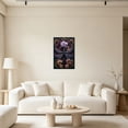 thumbnail image 6 of Melancholy dragonflies and dark floral canvas wall with wooden frames, vintage flowers, dragonfly prints, Gothic maximalist home décor, 6 of 10