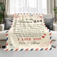 thumbnail image 3 of Romantic Gifts for Him Men - to My Awesome Man Soft Fleece Throw Blanket 60x80 in - Father's Day Anniversary Birthday Gifts for Men Couple Husband Boyfriend, 3 of 6