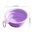 thumbnail image 4 of Collapsible Dog Bowl Silicone, 2 Pack Pet Travel Bowls | Foldable Water Feeder Dish for Small to Large Dogs Cat Walking Hiking Camping, Portable Dog Bowl, 4 of 6