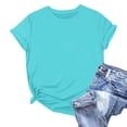 thumbnail image 6 of HAJWOH Womens Tops 2026 Summer Short Sleeve Shirts Beach Vacation Outfits Workout Tshirts Crew Neck Casual Plus Size Clothes S, 6 of 7