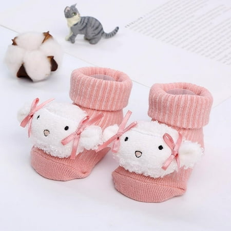 

High Quality! 1 Pair Baby Boy Girl Socks Cotton Cute Cartoon Animal Anti Slip Toddlers Boys Girls Floor Sock Spring Infant Newborn Gift