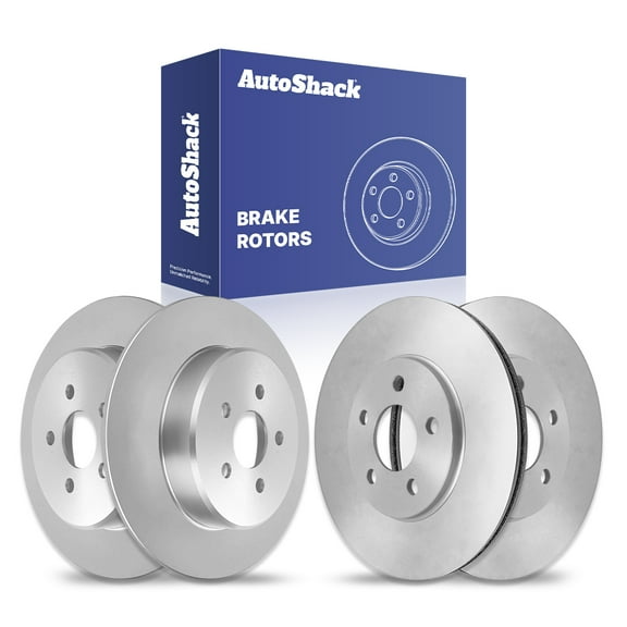 AutoShack Front Vented & Rear Solid Brake Rotors 4-PC Set Replacement for 2004-2006 Dodge Stratus 2004-2006 Chrysler Sebring