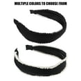 thumbnail image 6 of Unique Bargains 1 Pc Bling Beaded Headbands Hairband for Women Black 1.18 Inch Wide, 6 of 7