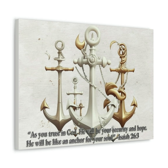 Canvas, Anchor Canvas, Anchor, Wall Decorations, Naval Decorations