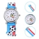 thumbnail image 3 of 1pc estudiante reloj reloj reloj de pulsera de fútbol infantil reloj de cuarzo, 3 of 5