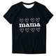 thumbnail image 1 of Tops Cortos para Mujeres Retro Impreso Cuello Redondo Manga Corta, Camiseta Casual para Uso Diario Y de Fiesta, 1 of 4
