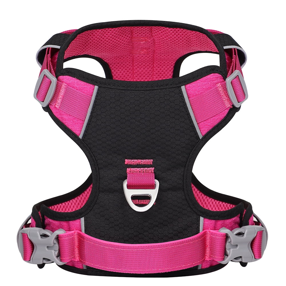 Beirui No Pull Soft Mesh Padded Dog Harness Reflective Waterproof Vest Front Clip S-L