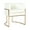 Off-White, variant on TOV Furniture Giselle Cream Velvet Dining Chair with Gold Frame