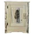 thumbnail image 6 of Montana Collection Accent Cabinet w/ Laser Engraved Pine Design, Left Hinged, Ready to Finish, 6 of 10