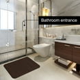 thumbnail image 2 of REGALWOVEN Bath Mat Memory Foam Bath Rugs for Bathroom, Coffee Color 24" x 16"/60 x 40cm(L*W), 2 of 6
