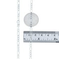 thumbnail image 6 of Nuragold 14k Real White Gold Solid Figaro Link 3.5mm Chain Necklace (16"-28") Italian Jewelry for Men & Women, 6 of 8