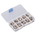 thumbnail image 2 of Shirt Brooch Buttons, Brooch Buttons Easy Detachable Bright Durable 3 Boxes Decorative Practical Plastic Iron  For Leather Processing Round Floriated Edges,Round, 2 of 8