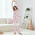 thumbnail image 5 of FORMRS Womens Pajama Set Long Sleeve Top and Pants with Pockets Soft Comfy Lounge Sleepwear, Sizes S-2XL, Pink Popsicle Pattern, 5 of 7