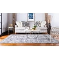 thumbnail image 4 of Unique Loom Indoor Rectangular Floral Traditional Area Rugs Gray/Black/Beige, 9' 0 x 12' 0, 4 of 5