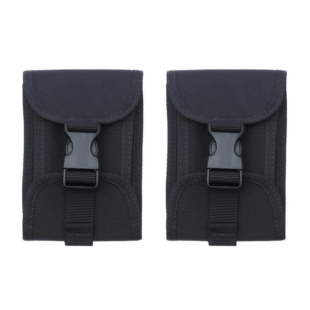 2 bolsas para lastre de buceo, cinturón de lastre de buceo de 2 kg con bolsillo reforzado. Negro