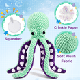 thumbnail image 4 of GARITIN Octopus Squeaky Plush Dog Toy, Interactive Soft Chew Toy for Puppies, Small & Medium Dogs, 4 of 7