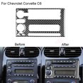 thumbnail image 1 of Fit for Chevrolet Corvette C6 Carbon Fiber Radio Player Panel Cover Trim Type B, 1 of 4