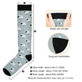 thumbnail image 3 of FORMRS Womens Knee High Socks Casual Long Thick Travel Daily Wear, 1 Pair, Cartoon Sheep Pattern, 3 of 6