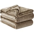thumbnail image 1 of Couverture Jetée Taupe - Couverture Polyvalente Douce et Chaude Taille King Moelleuse Extra Grand, 1 of 7