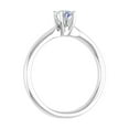 thumbnail image 2 of 1/4 Carat 4-Prong Set Solitaire Diamond Engagement Ring Band in 10K White Gold (Ring Size 8.5), 2 of 5