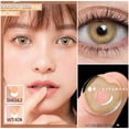 thumbnail image 4 of Lentes De Contacto EYESHARE Corazón , Rosa Gafas De Maquillaje Uso Anual Suaves Marrones/Grises , De Ojos, 4 of 4