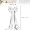 thumbnail image 3 of Large Velvet Christmas Bows (70.87 in) — Giant Bows for Christmas Tree Topper,Wreaths,Mantle,Front Door,Porch & Wedding Decoration,White, 3 of 6