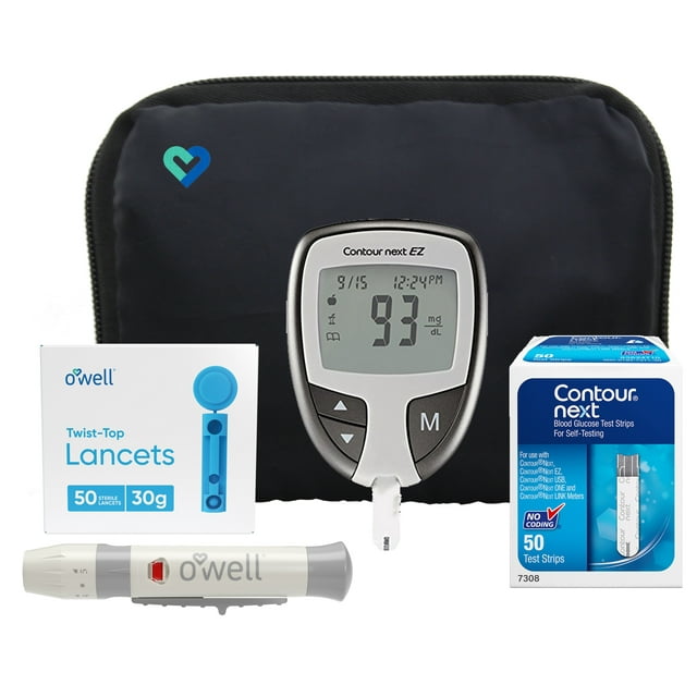 Contour NEXT EZ Diabetes Testing Kit Contour NEXT EZ Blood Glucose