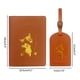 thumbnail image 2 of Accesorios de viaje elegantes para trotamundos Dúo de fundas para pasaporte y etiquetas para equipaje de cuero PU Geographic, 2 of 8