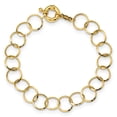 thumbnail image 4 of Primal Gold 14 Karat Yellow Gold Circle Chain Bracelet, 4 of 4