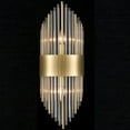 thumbnail image 2 of Claxy 2-Light Gold Crystal Wall Sconces for Bathroom Set of 2, 2 of 6