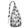 thumbnail image 1 of Vibrant Floral Sling Backpack - Colorful Hawaiian Inspired Print Shoulder Bag, Fashion Forward Design, 1 of 4