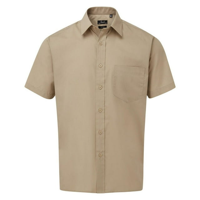 Premier Chemise Popeline à Manches Courtes pour Homme