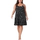 thumbnail image 1 of Chemise de dormir para mujer Agnes Orinda, talla grande, tirantes finos, ropa de dormir suave, lencería 4X, negra, 1 of 6