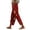 Brick Red, variant on Spring Fall Essentials Casual Clothing Women's Wide Leg Baggy Trousers Summer Casual Pants for Women