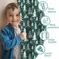 thumbnail image 3 of Blackout Kids Curtains,Green Christmas Tree Pattern Childrens Insulated Curtains Set Of 2,Bedroom Essentials,Toddler Room Decor 42"x84", 3 of 5