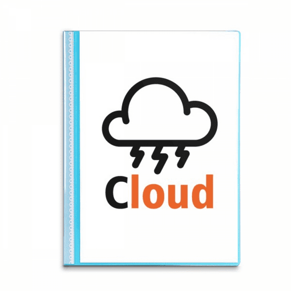 Cloud Light Thunder Nature Loud Book Sheet Protectors Portfolio Binder Folder