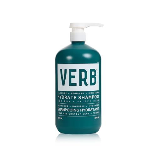 VERB Shampooing Hydratant Nettoie les Cheveux Secs et Frisés pour Réduire les Frisottis et Ajouter de l'Humidité aux Cheveux, 32 oz